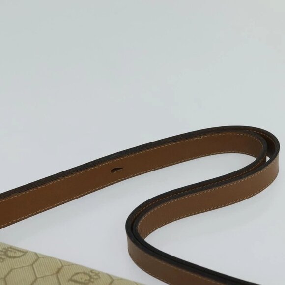 Christian Dior Honeycomb Canvas Hand Bag PVC Leather Beige Auth 110505 - Picture 9 of 16